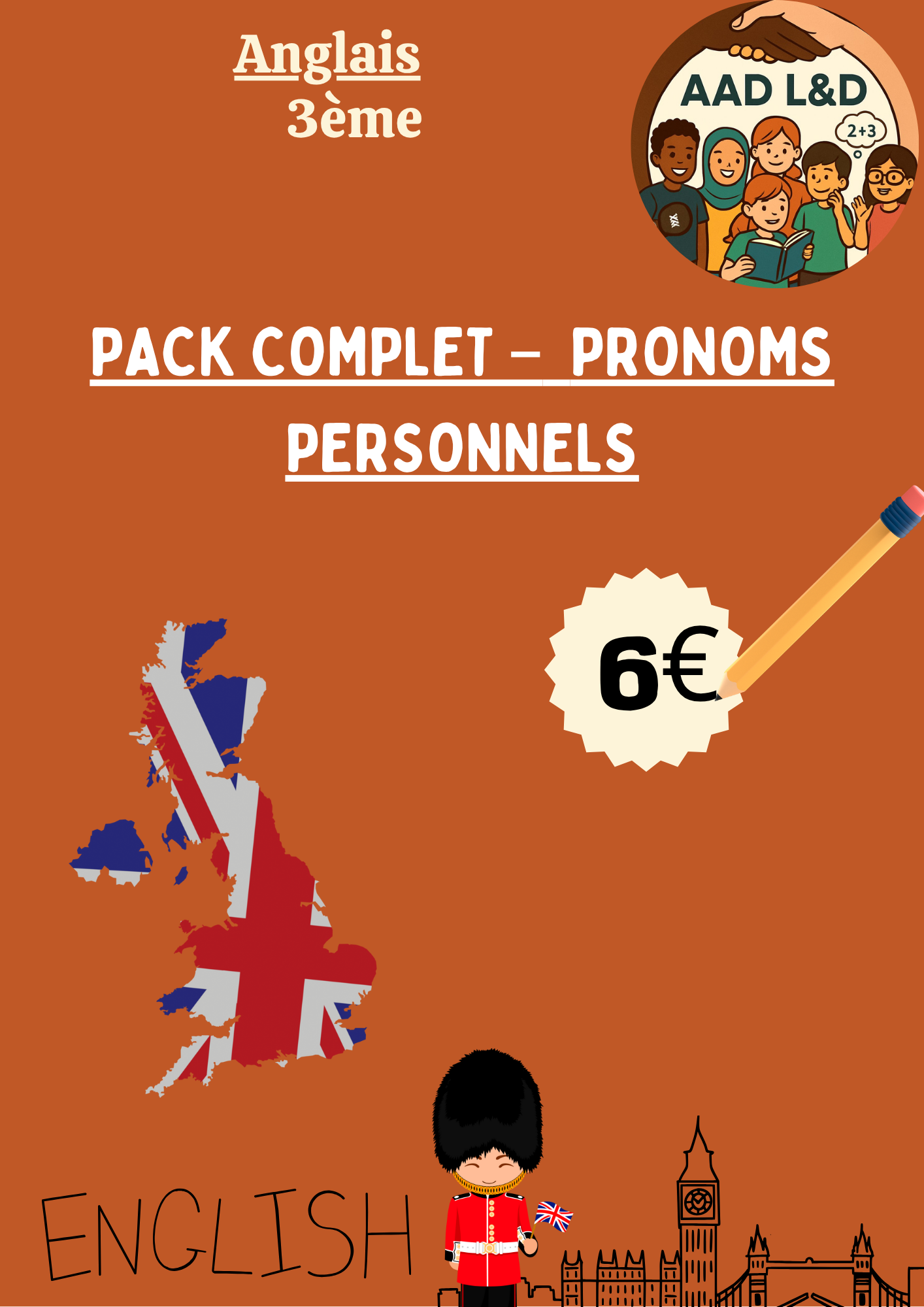 Mini Pack – Pronoms Personnels & Relatifs Simples : Who, Which, That
