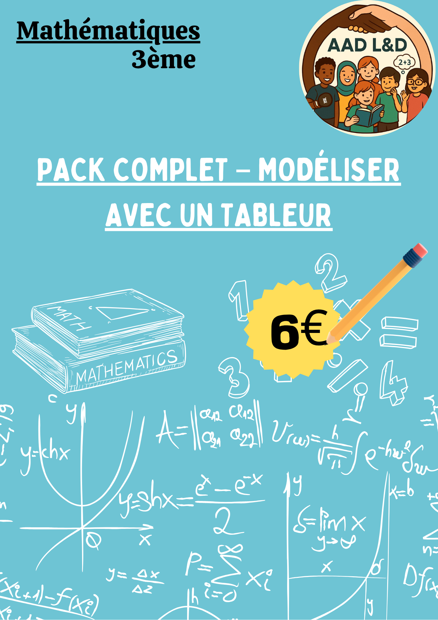 Pack Complet – Modéliser avec un tableur ou Python 3e