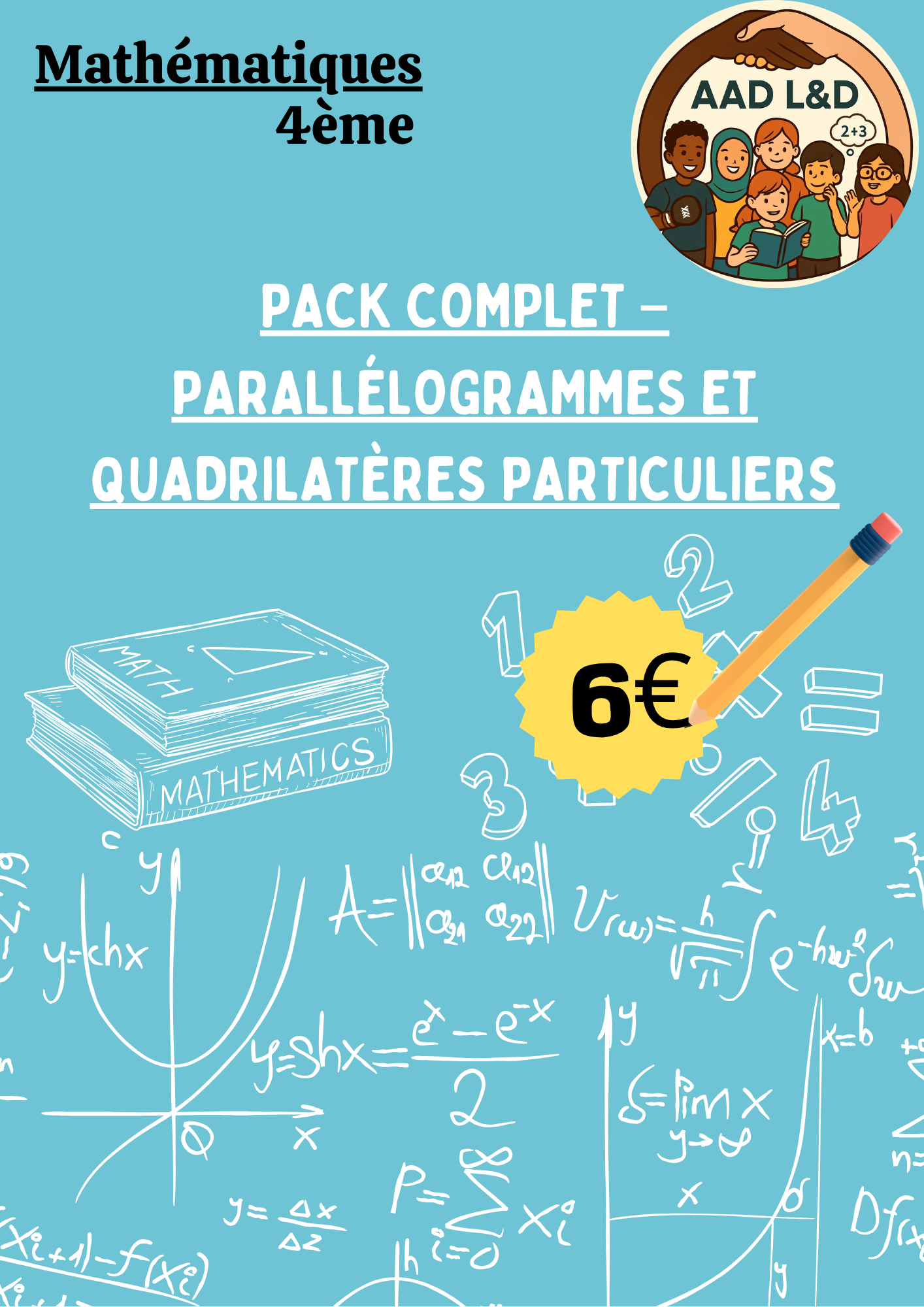 📐 Pack complet – Parallélogrammes et quadrilatères particuliers – 4e