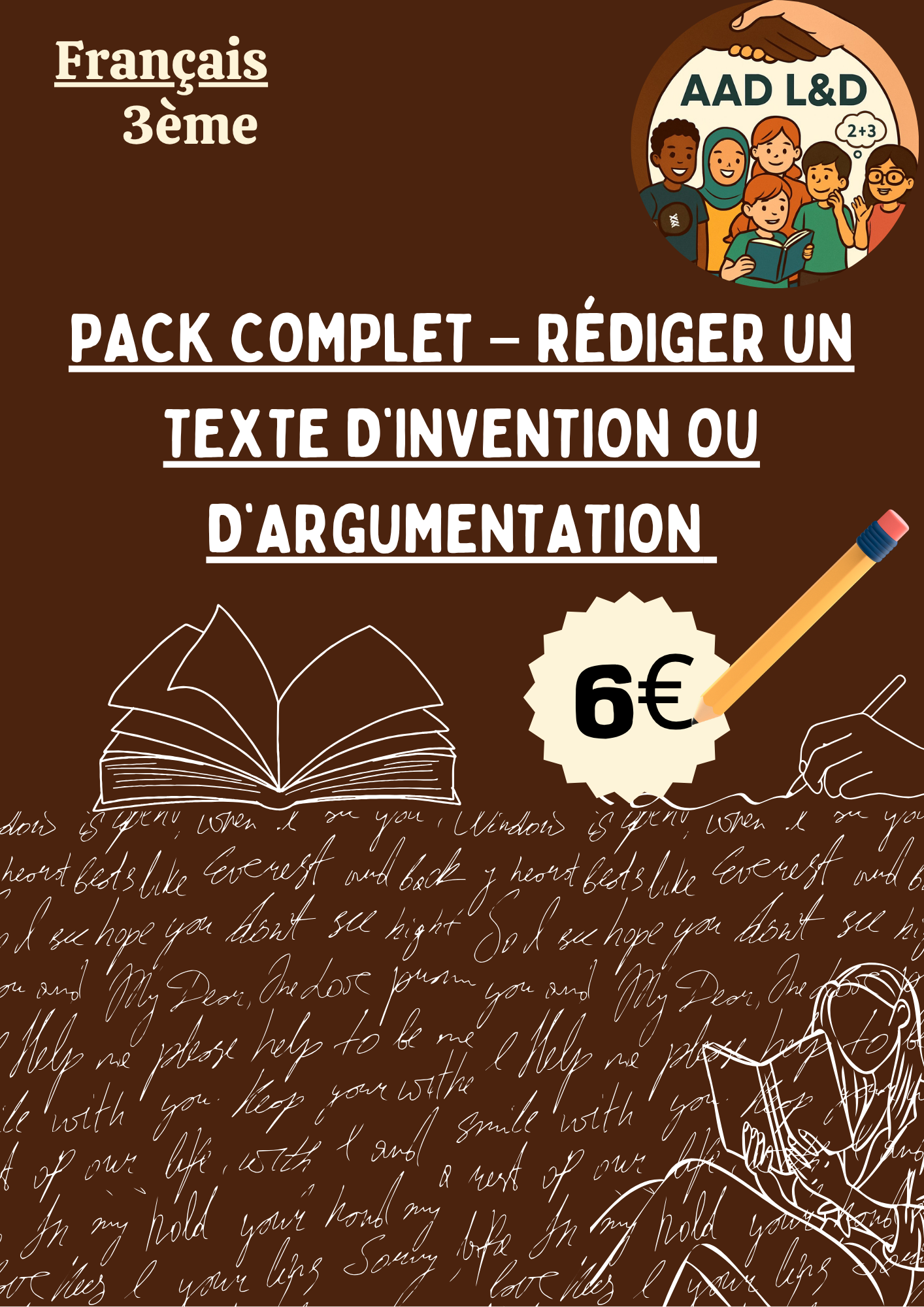 Pack Complet – Rédiger un texte d’invention ou d’argumentation (type brevet) 3e