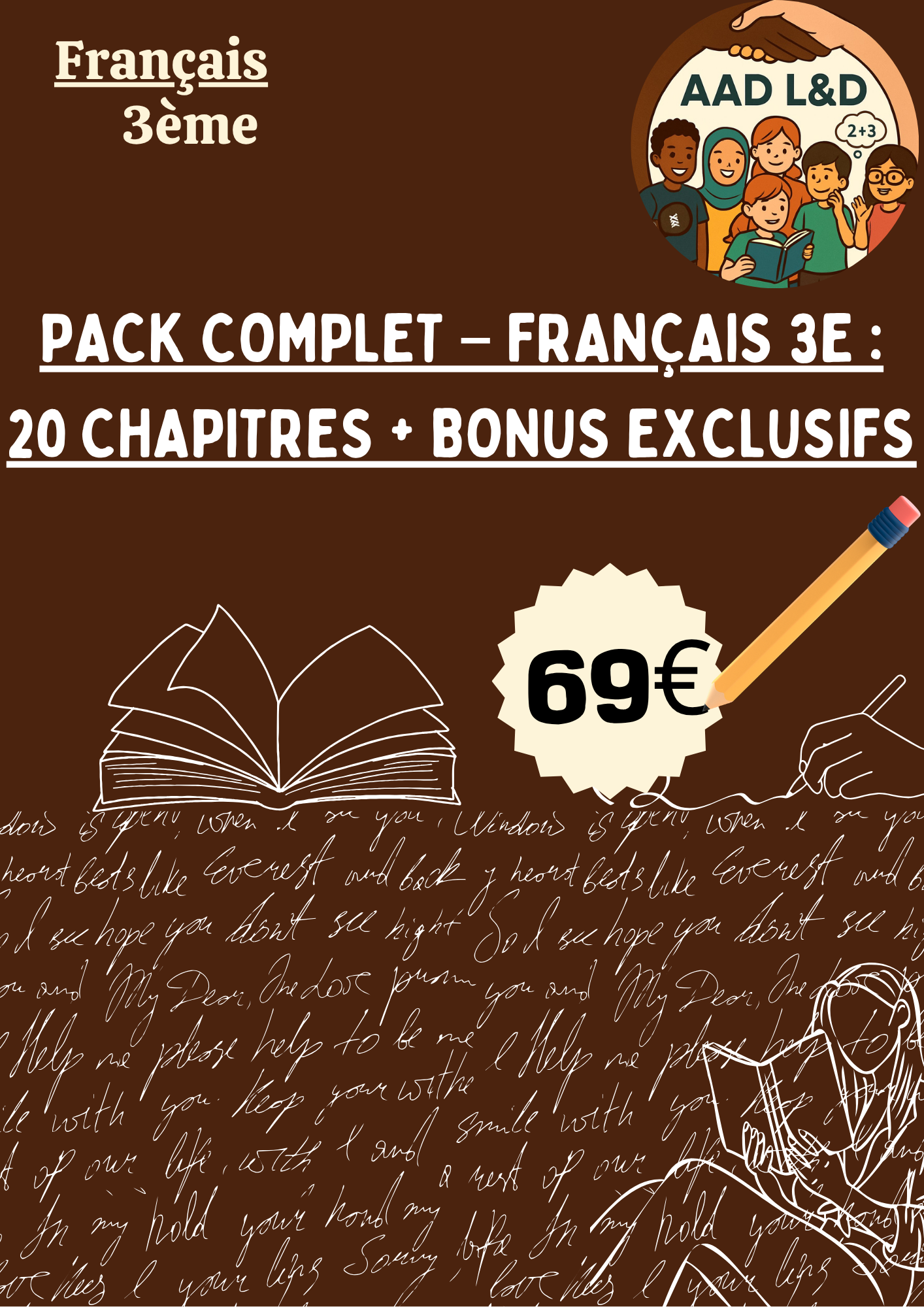 Pack Complet Intégral – Français 3e : 20 fiches + Bonus exclusifs