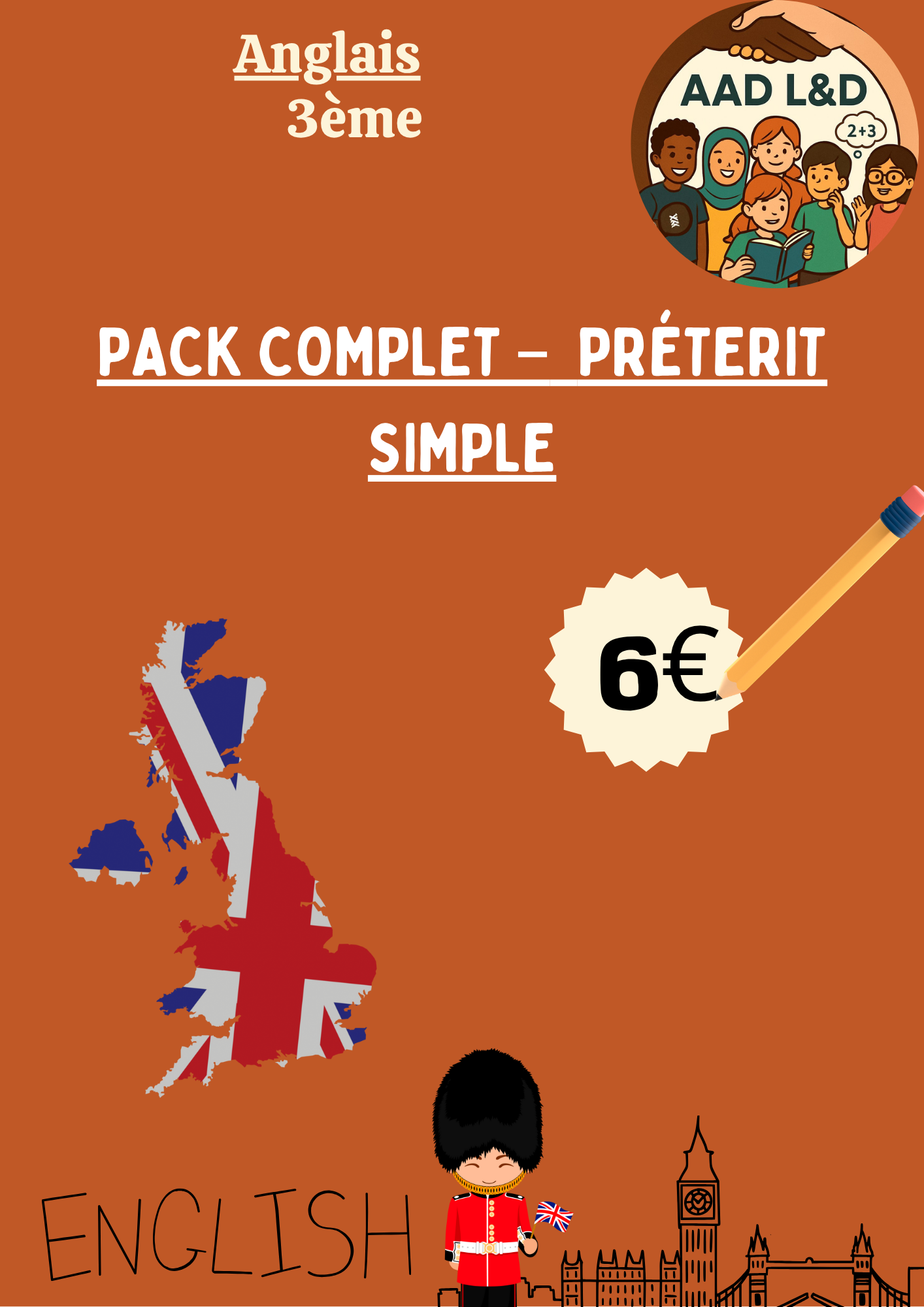 Mini Pack – Prétérit Simple : Actions Passées 3e