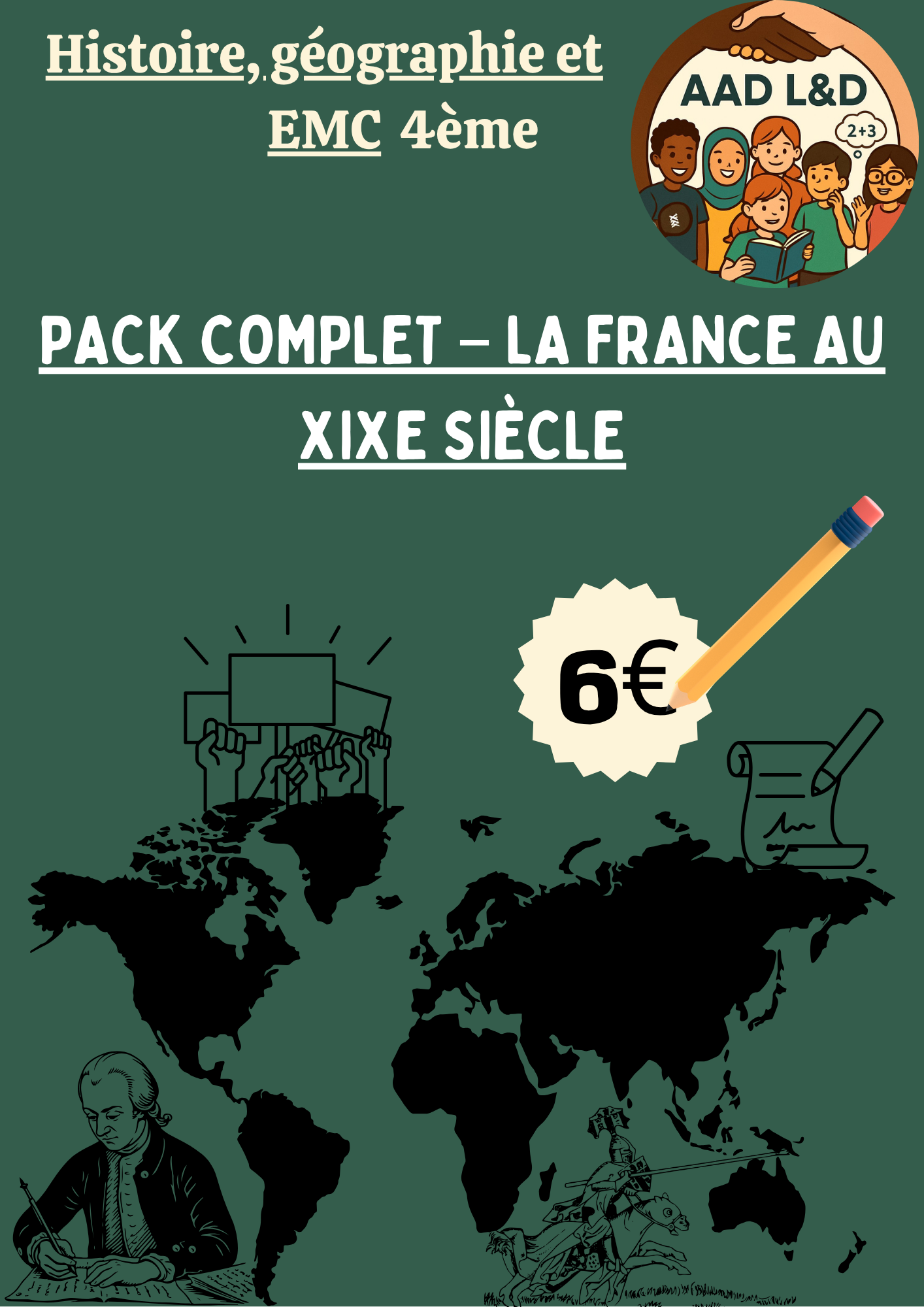 📚 Pack complet – La France au XIXᵉ siècle – 4e