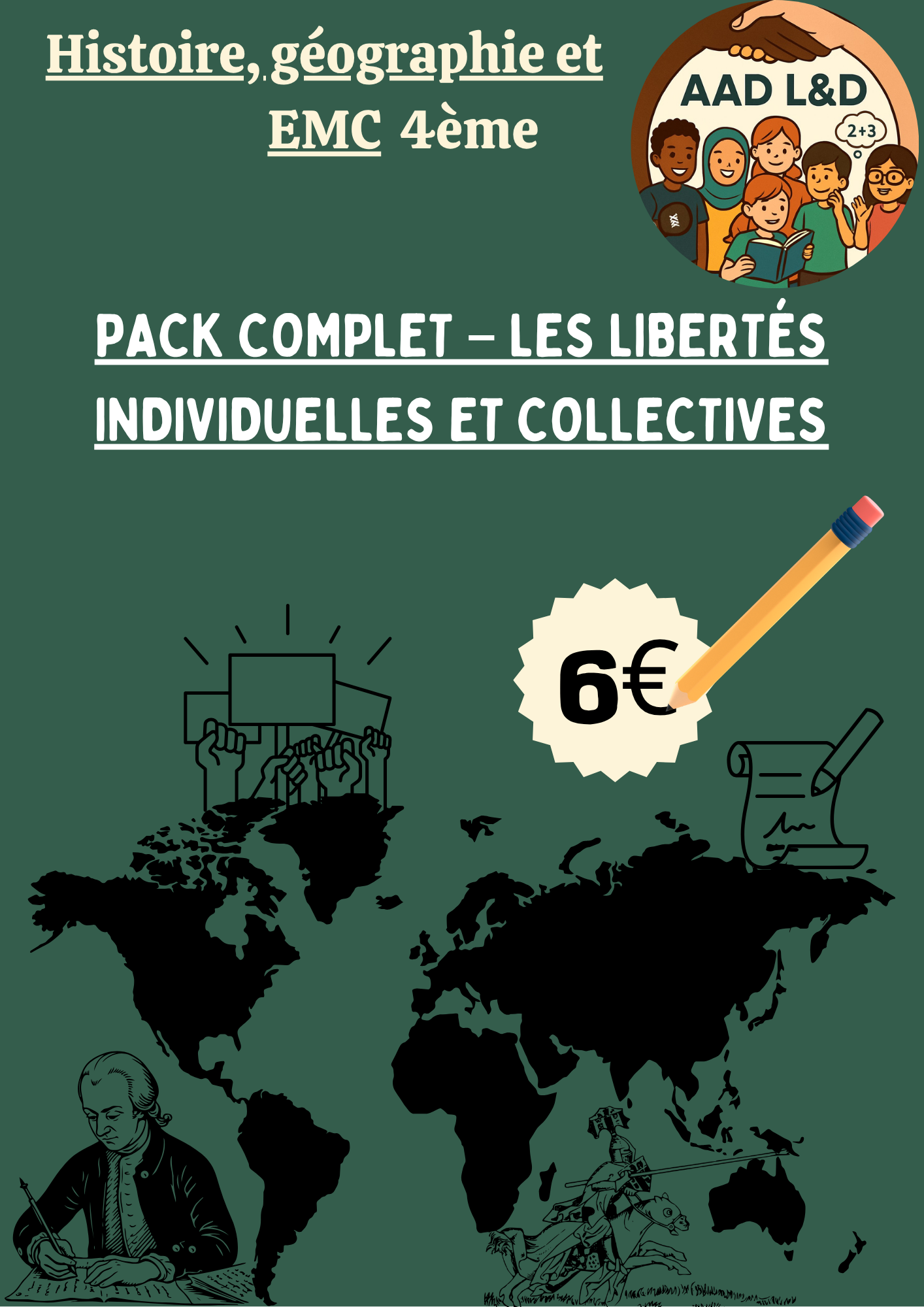 📚 Pack complet – Les libertés individuelles et collectives – 4e
