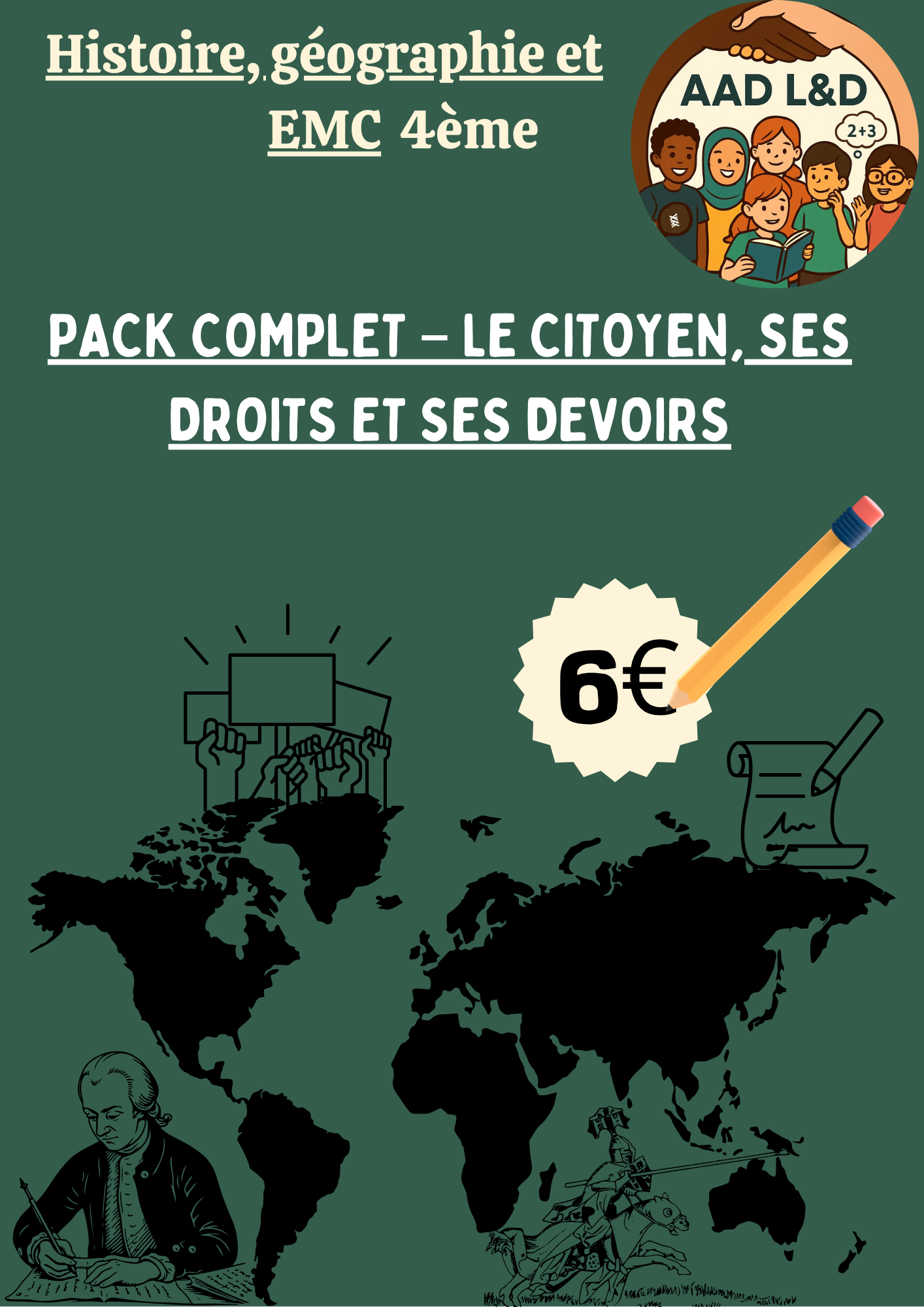 đ Pack complet â Le citoyen, ses droits et ses devoirs â 4e