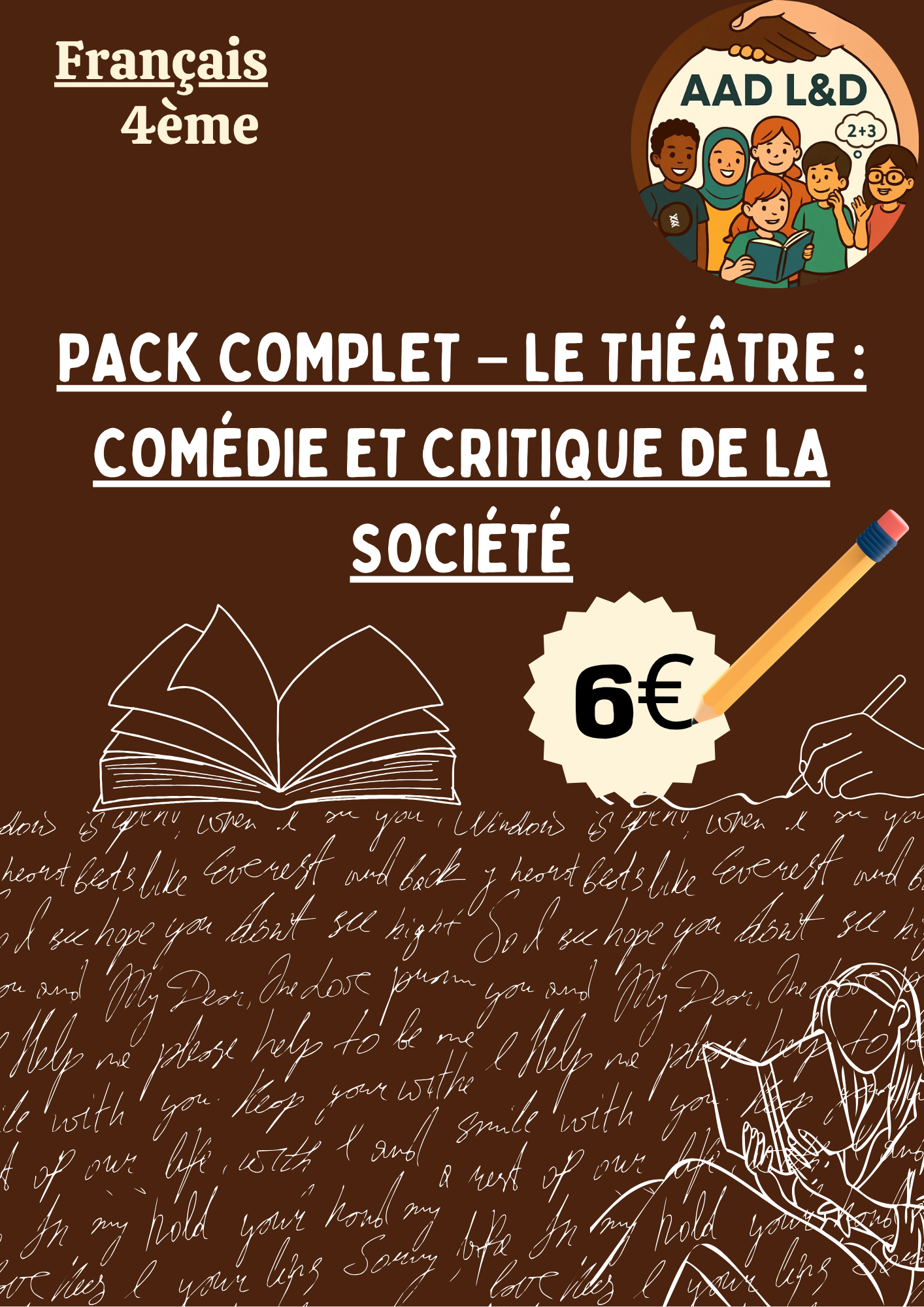 📖 Pack complet – Le théâtre : comédie et critique de la société – 4e