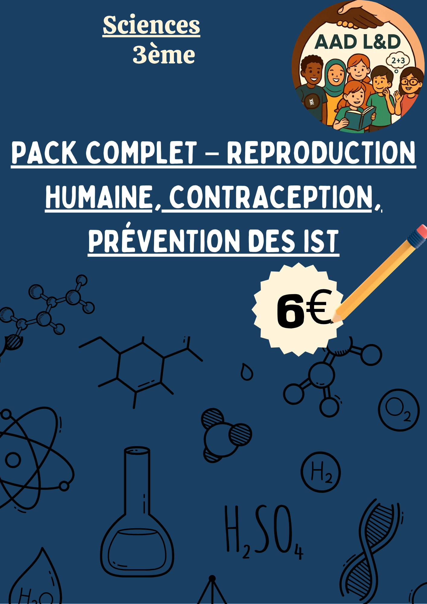 Pack Complet – Reproduction humaine, contraception et prévention des IST 3e