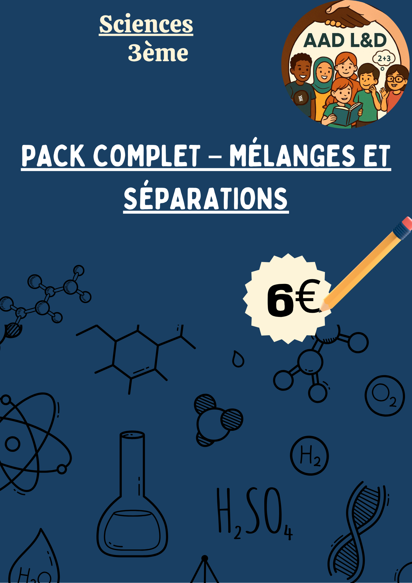 Pack Complet – Mélanges et séparations 3e