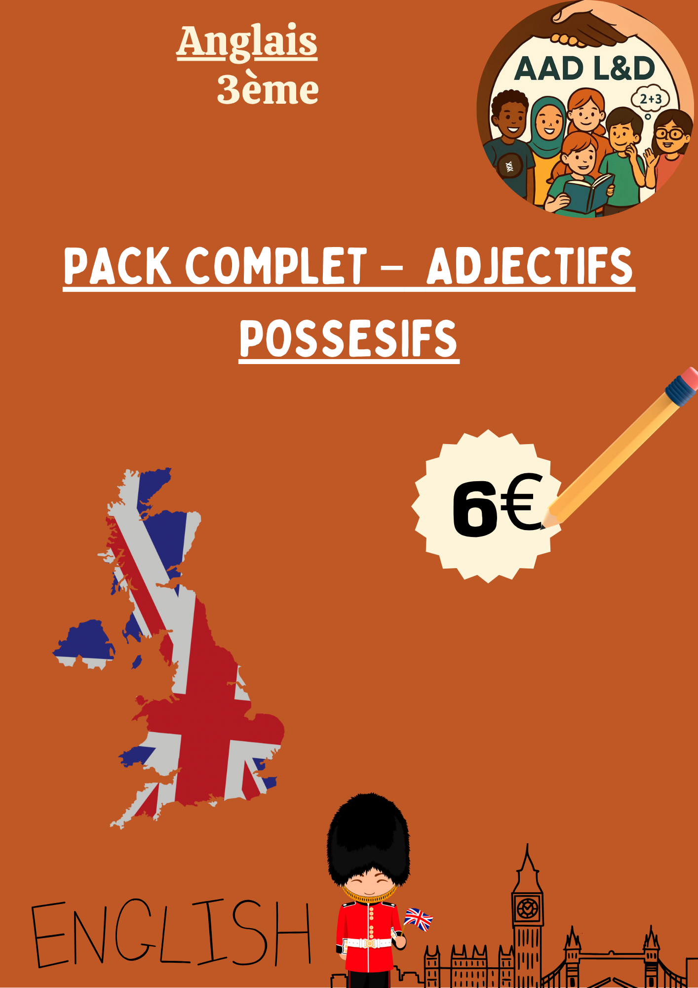 Mini Pack – Adjectifs Possessifs : My, Your, His, Her…