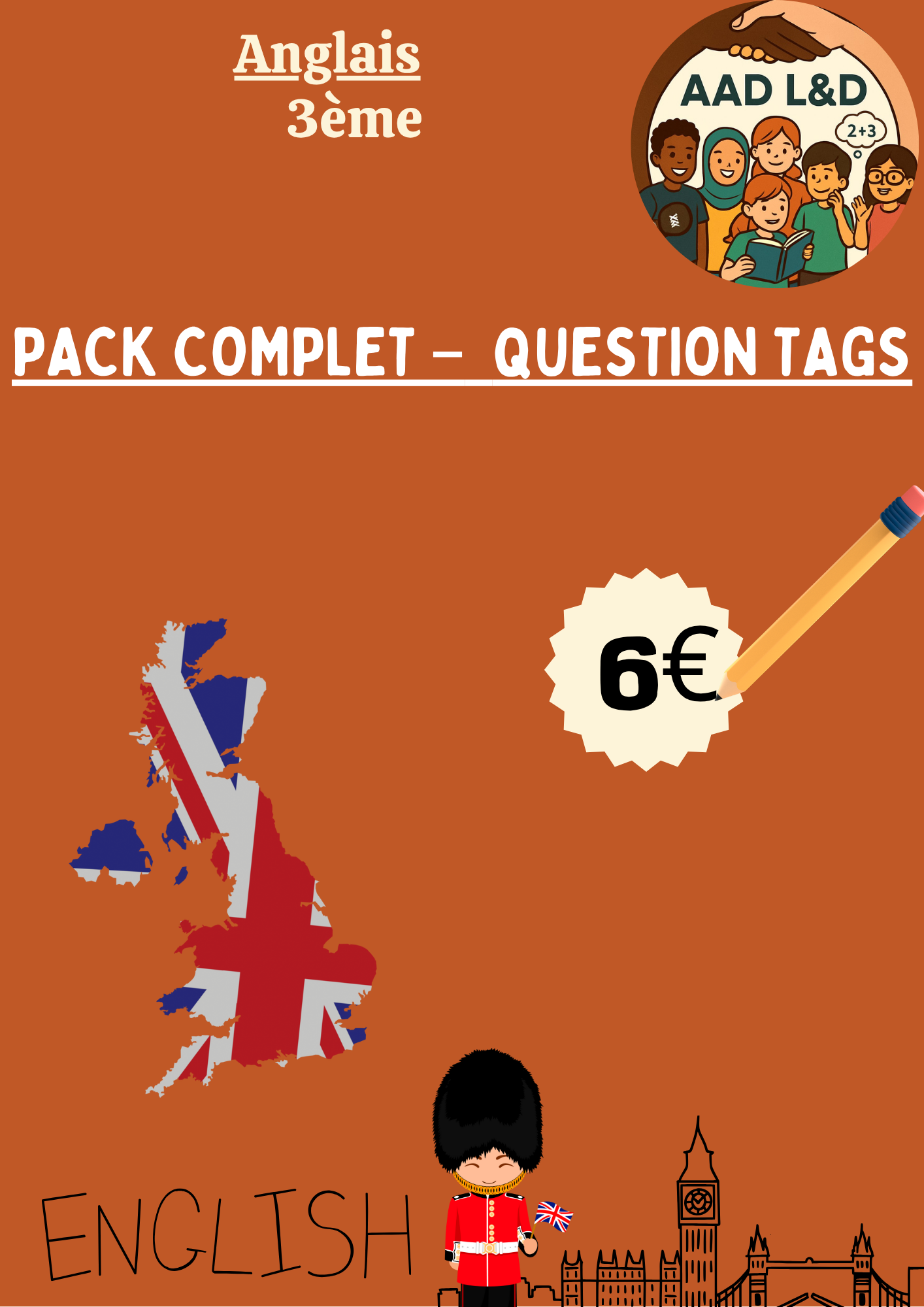 Mini Pack – Question Tags : You’re tired, aren’t you?