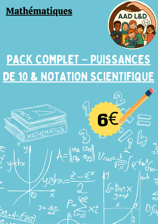 🔢Pack Complet – Puissances de 10 & Notation scientifique 3e