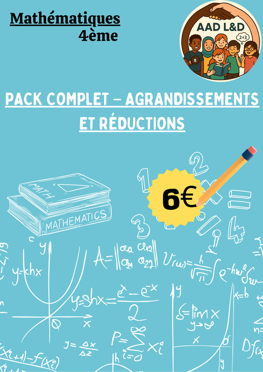 📐 Pack complet – Agrandissements et réductions – 4e