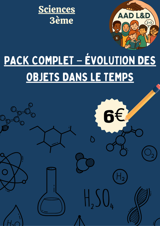 Pack Complet – Évolution des objets dans le temps 3e