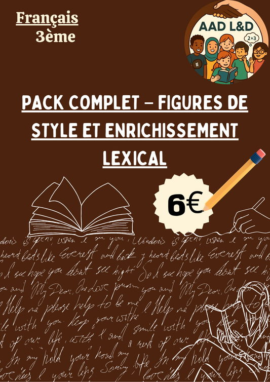 Pack Complet – Figures de style et enrichissement lexical 3e