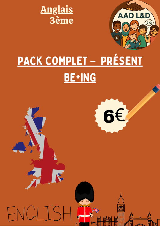 Mini Pack – Présent BE + -ING : Actions en cours 3e