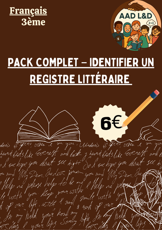 Pack Complet – Identifier un registre littéraire 3e