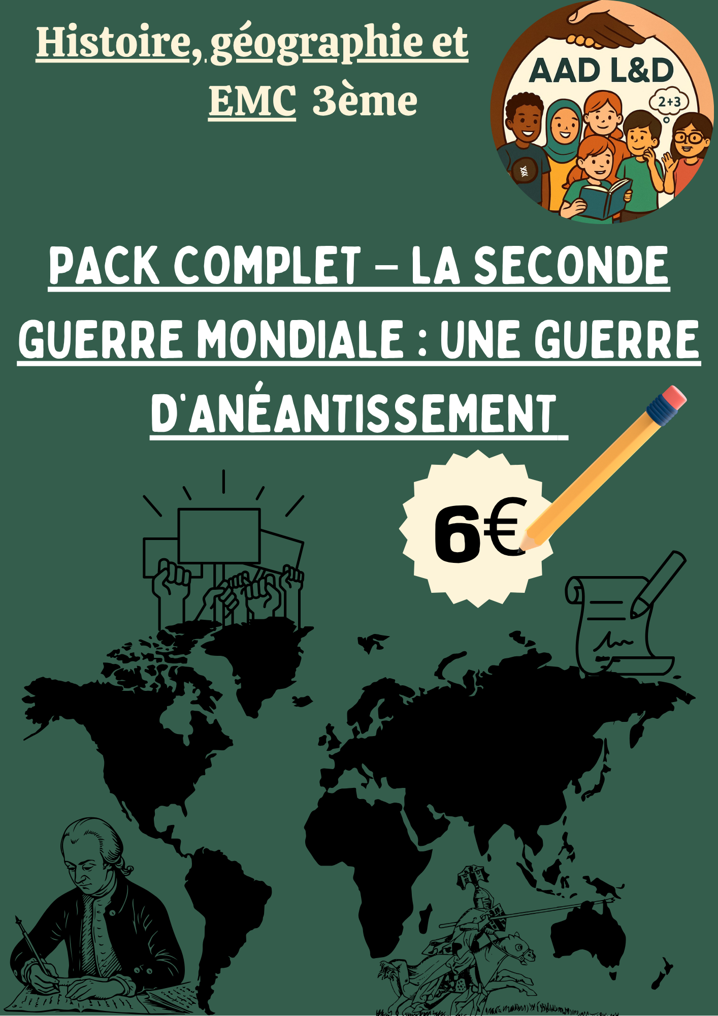 Pack Complet – La Seconde Guerre mondiale : une guerre d’anéantissement (1939-1945)