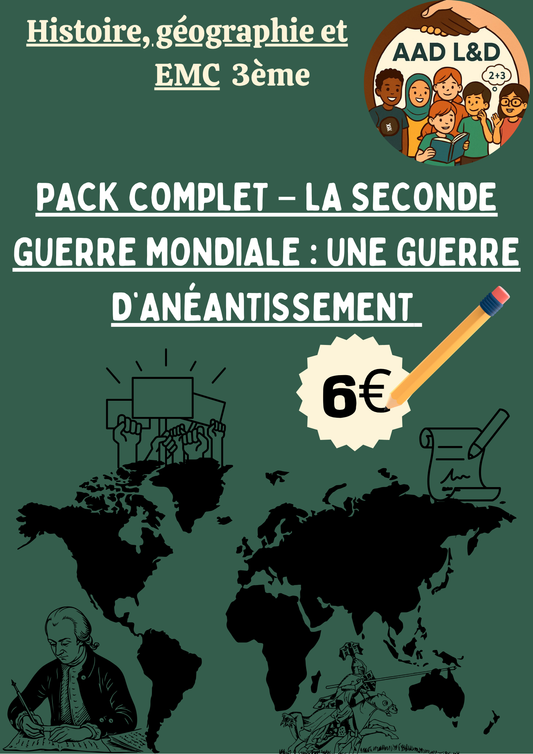 Pack Complet – La Seconde Guerre mondiale : une guerre d’anéantissement (1939-1945)