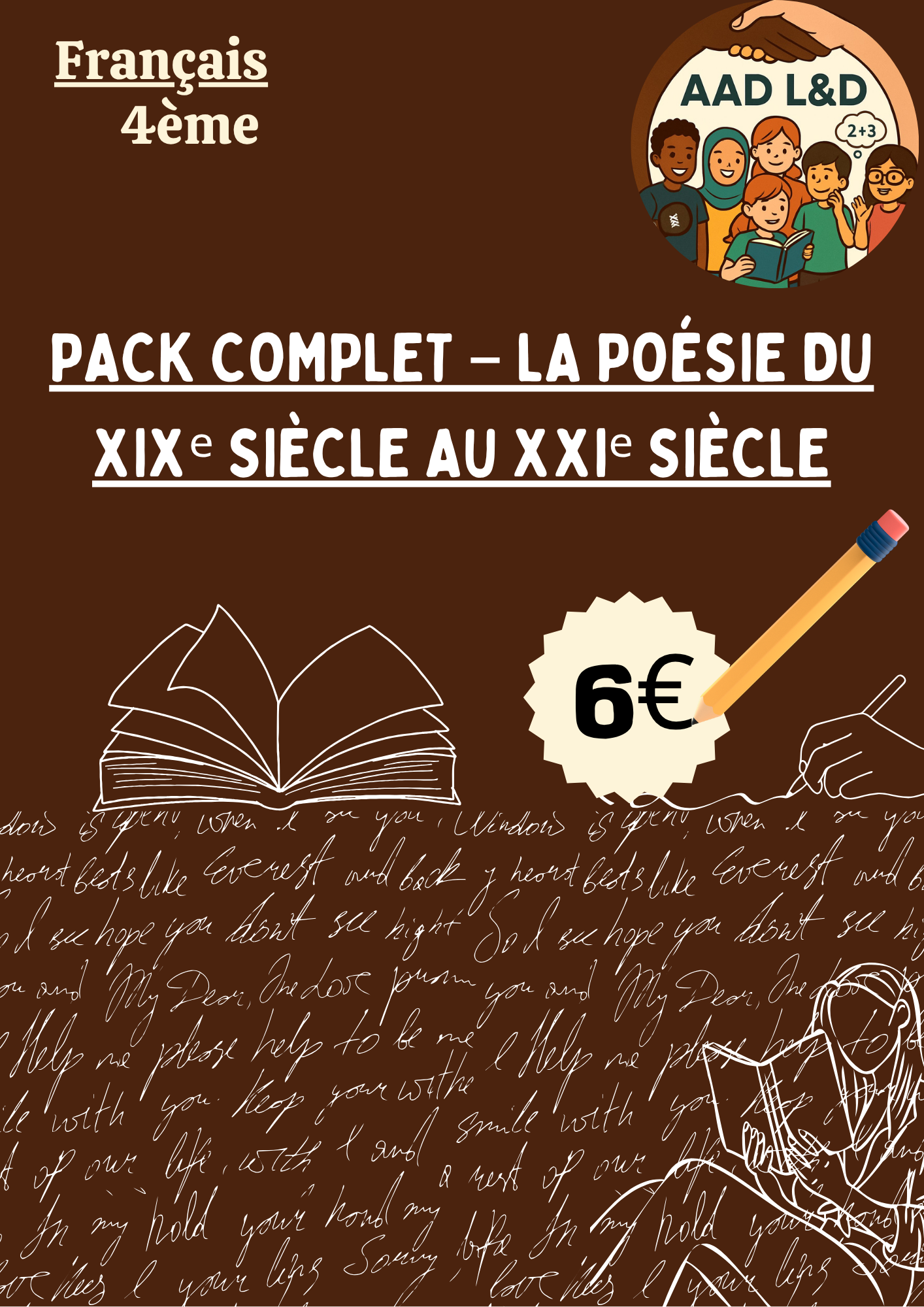 📖 Pack complet – La poésie du XIXᵉ siècle au XXIᵉ siècle – 4e