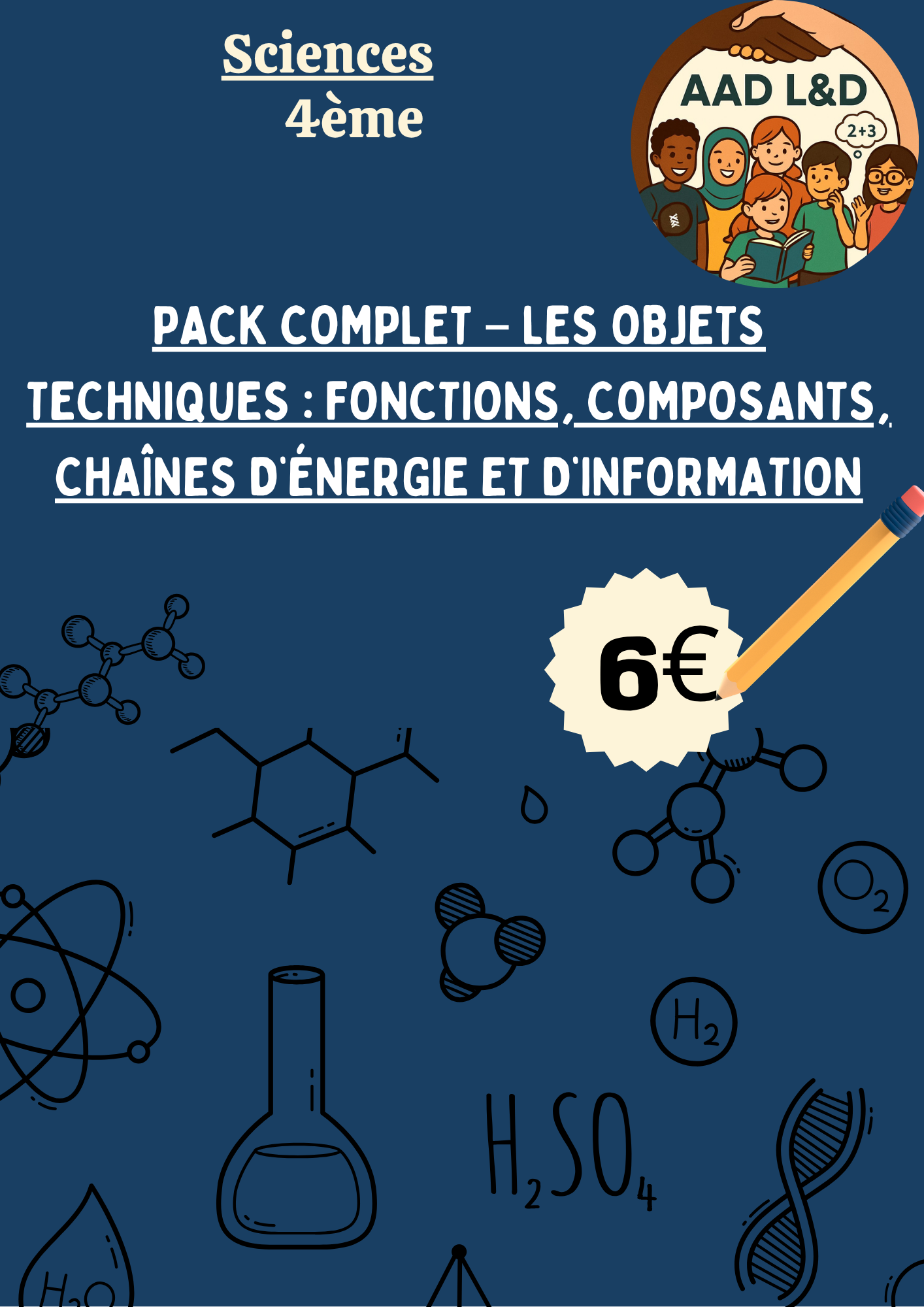 🔬 Pack complet – Les objets techniques : fonctions, composants, chaînes d’énergie et d’information – 4e