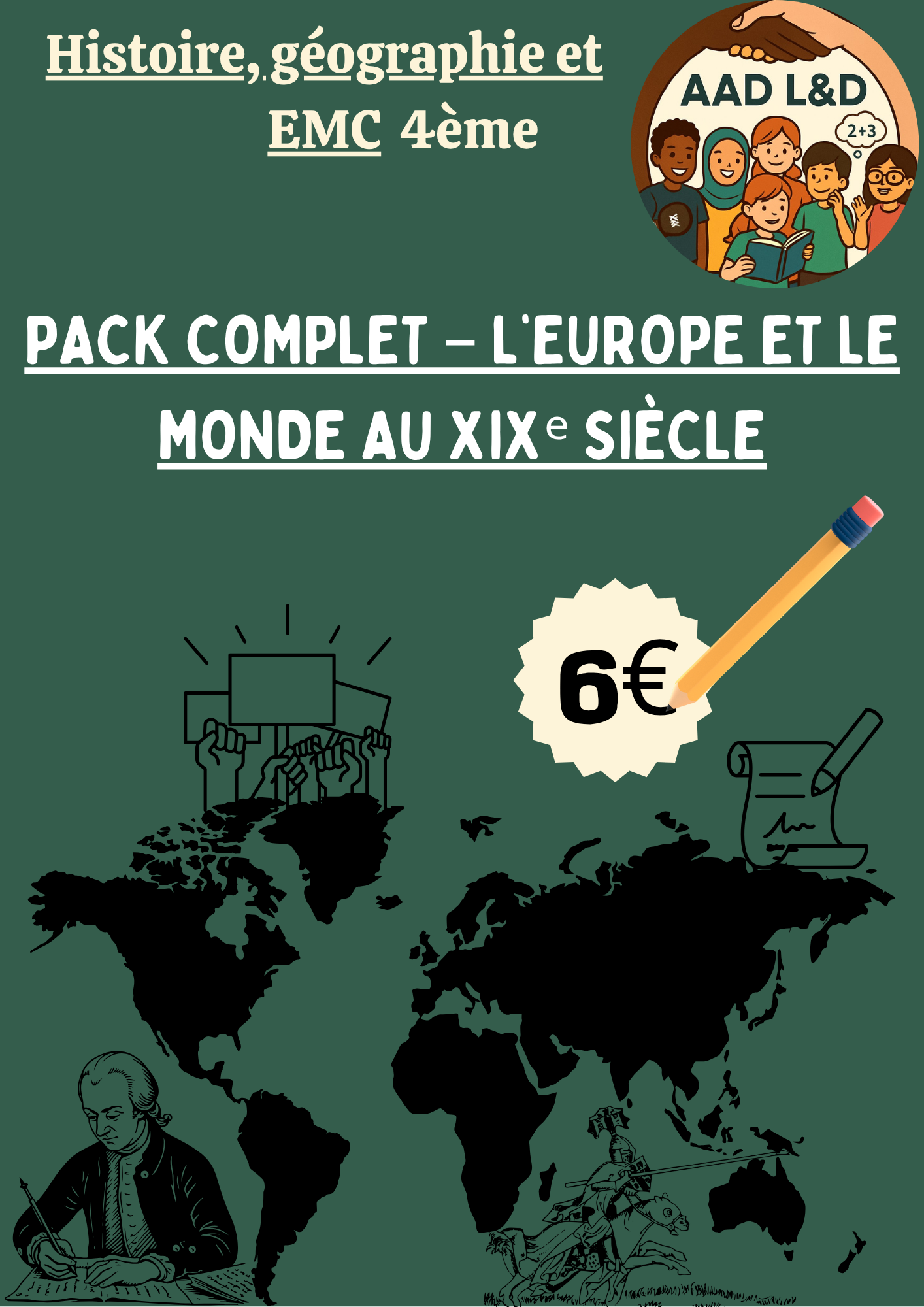 📚 Pack complet – L’Europe et le monde au XIXᵉ siècle – 4e