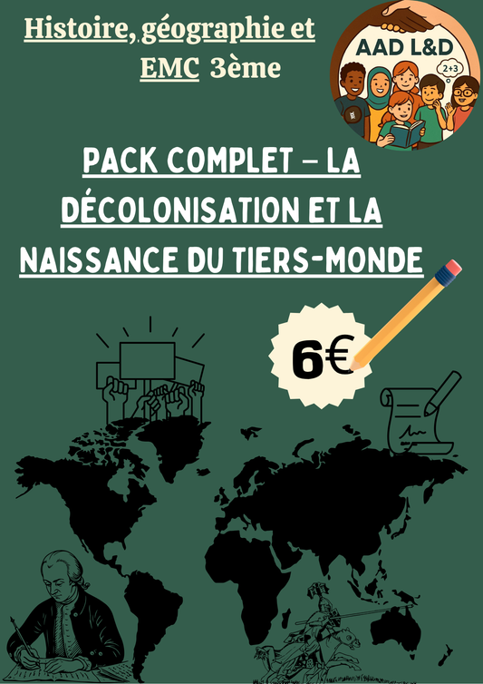 Pack Complet – La décolonisation et la naissance du tiers-monde