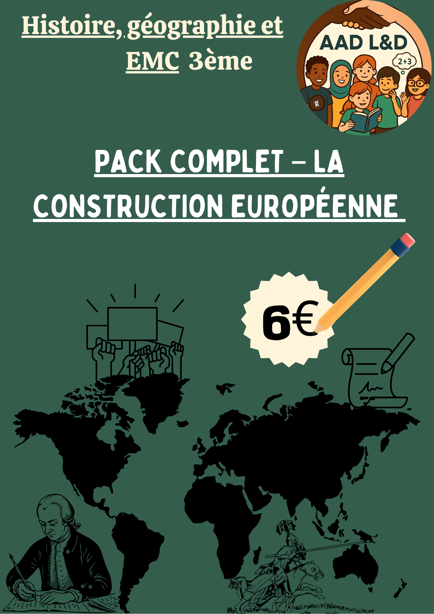 Pack Complet – La construction européenne (1957 à nos jours) 3e