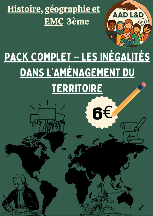 Pack Complet – Les inégalités dans l’aménagement du territoire 3e