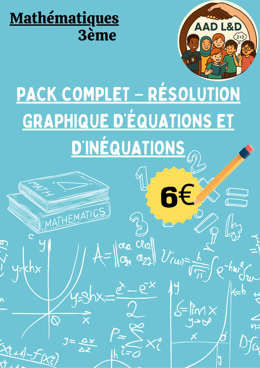 Pack Complet – Résolution Graphique d’Équations et d’Inéquations 3e