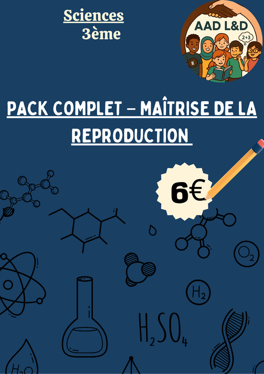 Pack Complet – Maîtrise de la reproduction : techniques et enjeux éthiques 3e