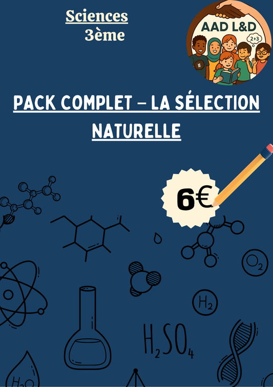 Pack Complet – La sélection naturelle 3e