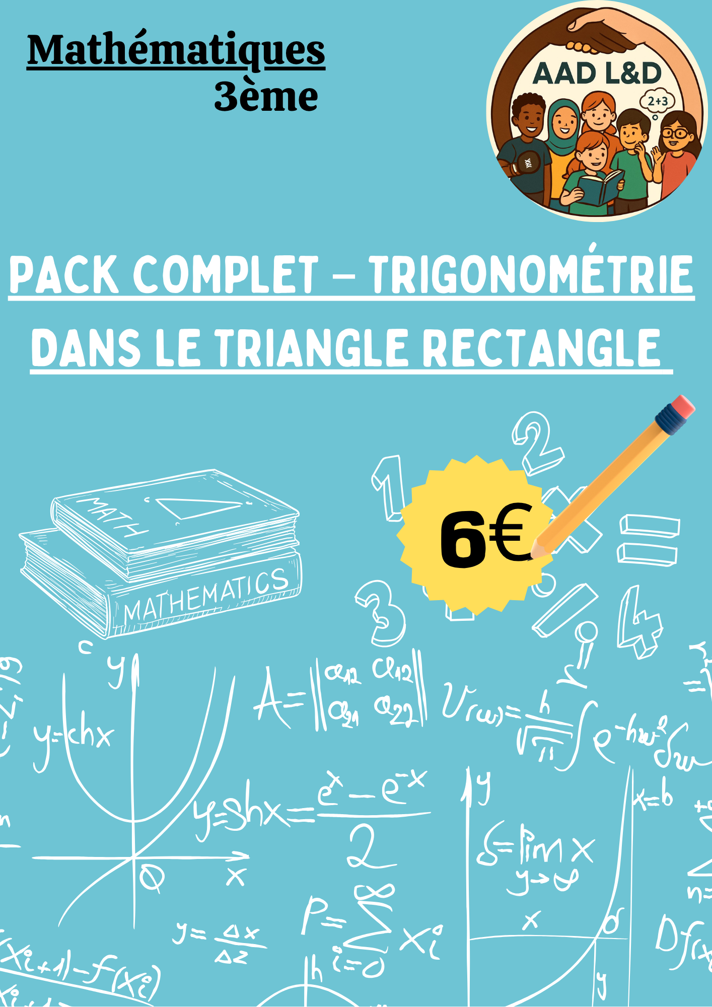 Pack Complet – Trigonométrie dans le Triangle Rectangle 3e