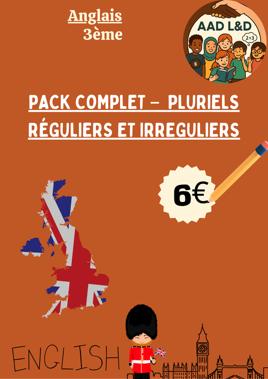 Mini Pack – Les Pluriels : Formes Régulières & Irrégulières