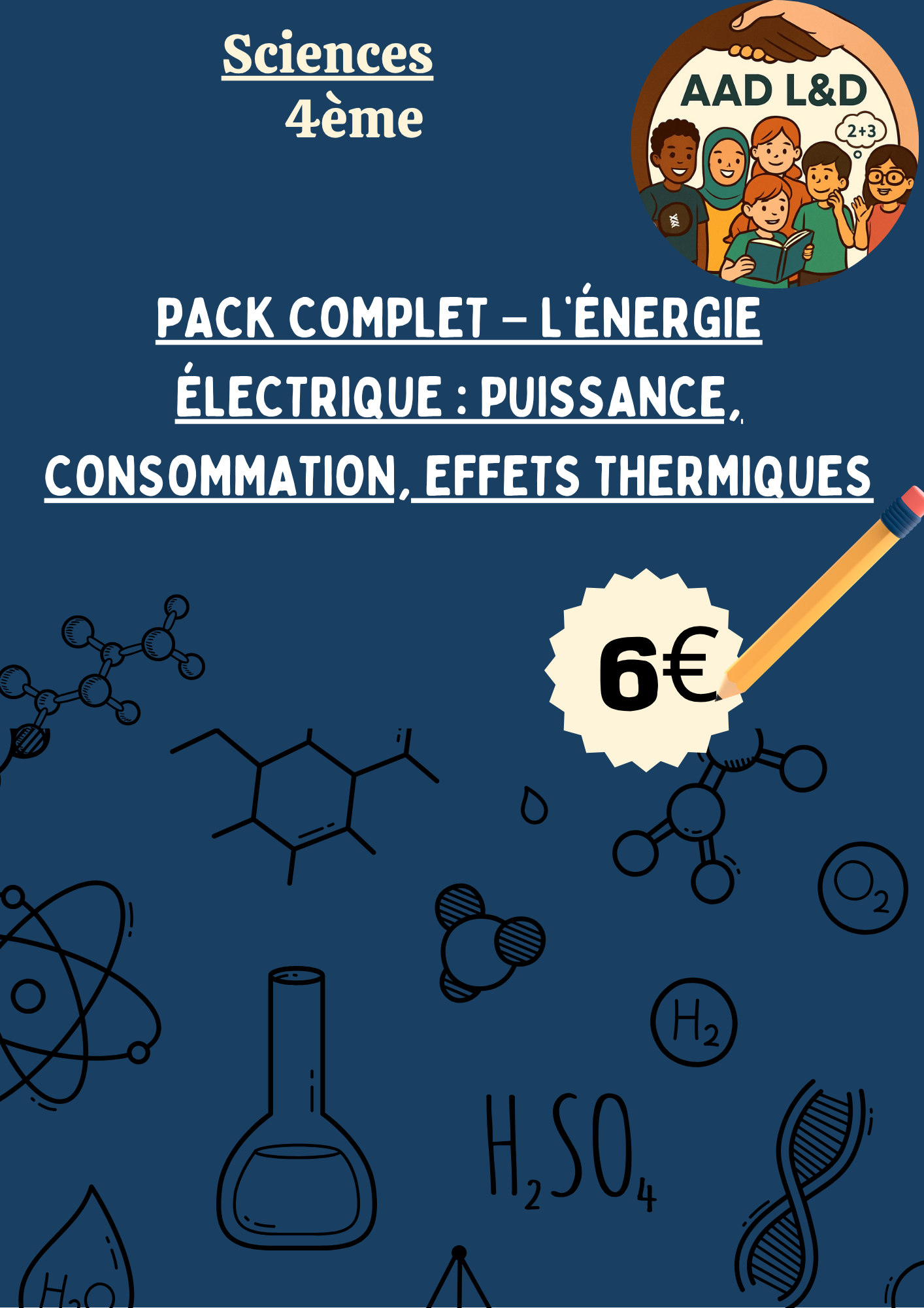 🔬 Pack complet – L’énergie électrique : puissance, consommation, effets thermiques – 4e